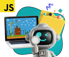 Язык программирования JavaScript + AI. Проектное обучение + геймификация + AI-помощники - КИБЕРшкола программирования для детей, компьютерные курсы для школьников, начинающих и подростков - KIBERone г. Отрадное