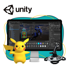 Мир игр на Unity 2D на популярном движке + AI-помощники - КИБЕРшкола программирования для детей, компьютерные курсы для школьников, начинающих и подростков - KIBERone г. Отрадное